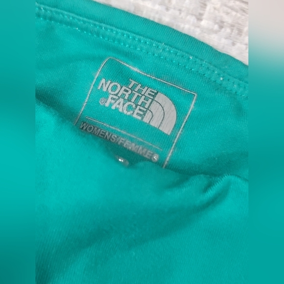 THE North Face Flash Dry Green Cropped Athletic Wide Yoga Waist Leggings - Picture 7 of 7